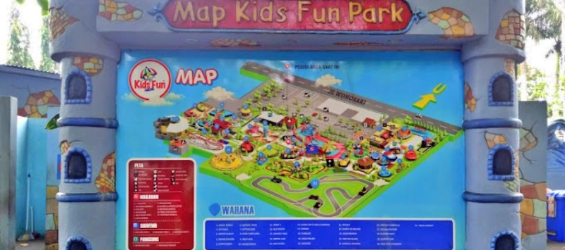 ilustrasi tiket asuk kids fun park jogja